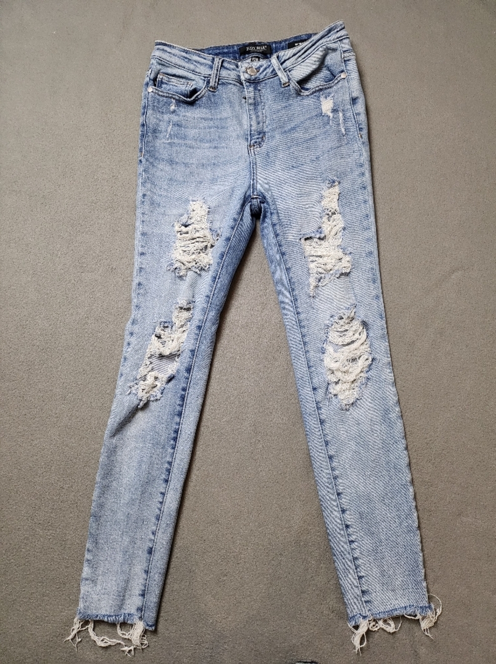 Judy Blue Womens Skinny Jean, Distrseed Sz 7 / 28